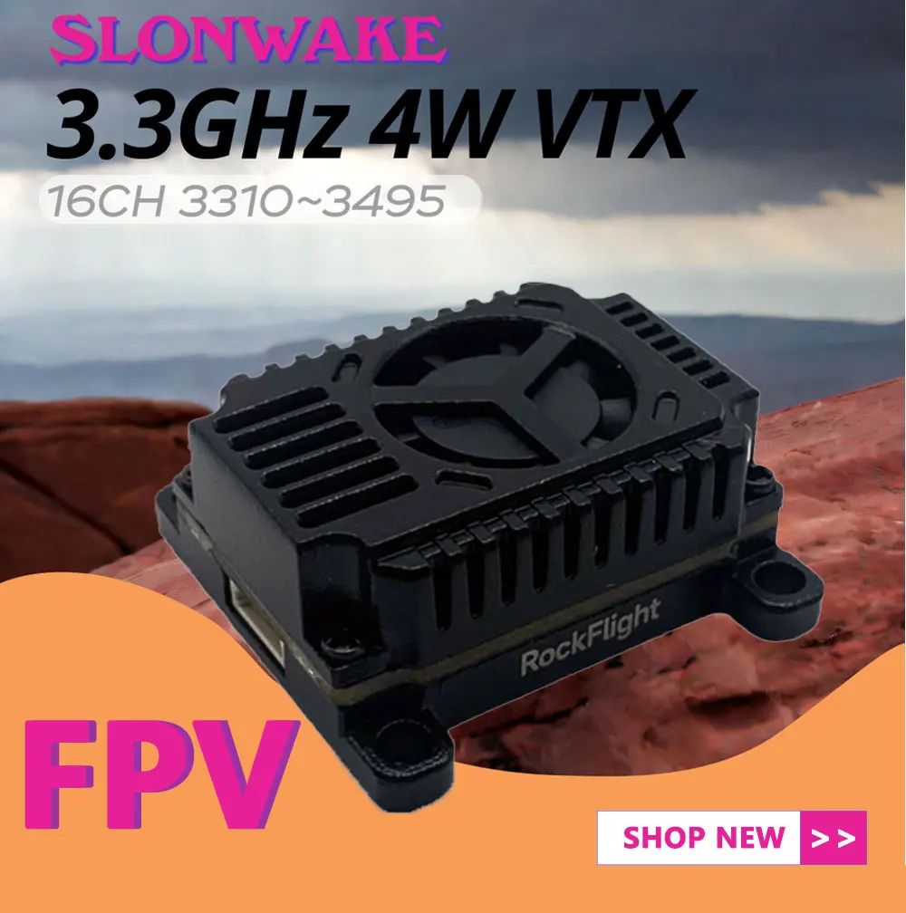 SLONWAKE FPV 3.3G 16CH 4000mW  - огляд і ціна Fpv Drone Receiver