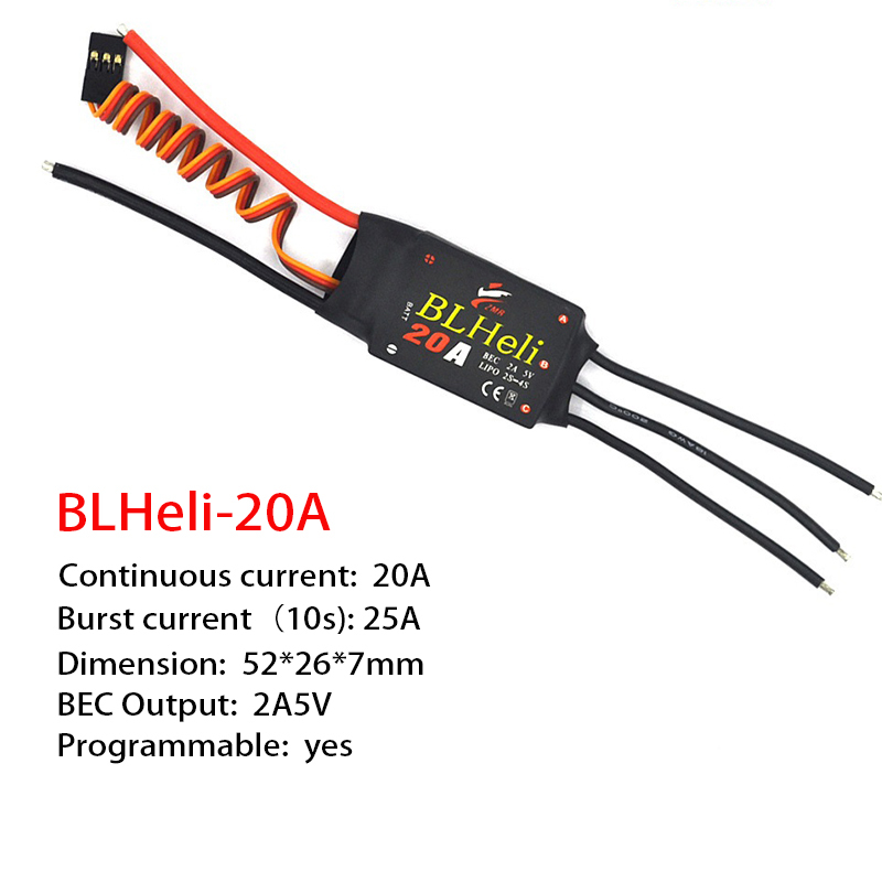 1-3Pcs Brushless ESC BLHeli 20 - огляд і ціна Fpv Drone Motor