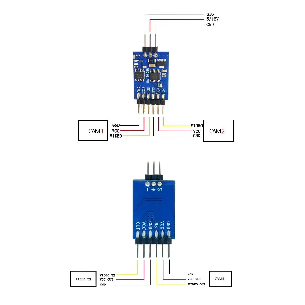5.8G 3 Channel Video Switcher  - огляд і ціна Fpv Drone Motor
