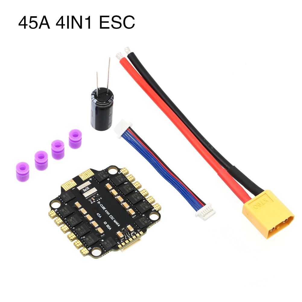 UAngel 4IN1 45A 60A ESC BLHELI - огляд і ціна Fpv Drone Esc
